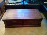 Table basse en acacia massif  - Miniature
